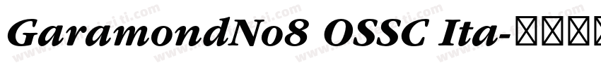 GaramondNo8 OSSC Ita字体转换